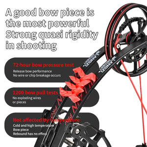 Dark Slate Gray SPG EG Pro Dual-Purpose Compound Bow | Indoor &amp; Outdoor Archery Bow for Arrows &amp; Steel Balls SPG
