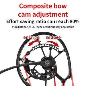 Dark Salmon SPG EG Pro Dual-Purpose Compound Bow | Indoor &amp; Outdoor Archery Bow for Arrows &amp; Steel Balls SPG