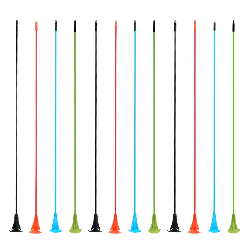 Antique White SPG Kids Sucker Arrows – 60cm Fiberglass Training Arrows with Suction Cup Tips SPG