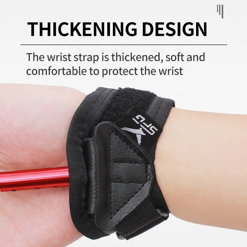 Dark Slate Gray SPG Kids Wrist-Strap Bow Release – 360° Dual-Caliper, Length Adjustable (Black/Red) SPG