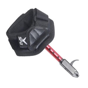 Dark Slate Gray SPG Kids Wrist-Strap Bow Release – 360° Dual-Caliper, Length Adjustable (Black/Red) SPG