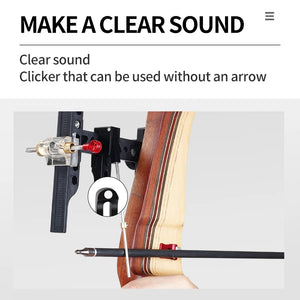 Beige SPG Magnetic Slider Clicker — Recurve Bow Signal for Consistent Release (Black) SPG