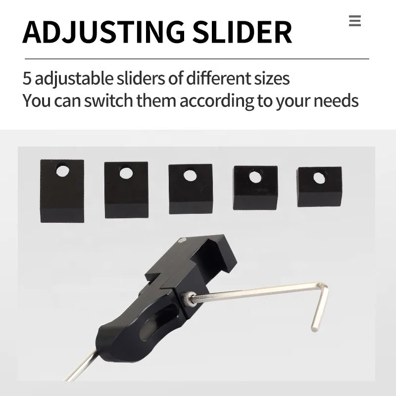 Dark Slate Gray SPG Magnetic Slider Clicker — Recurve Bow Signal for Consistent Release (Black) SPG