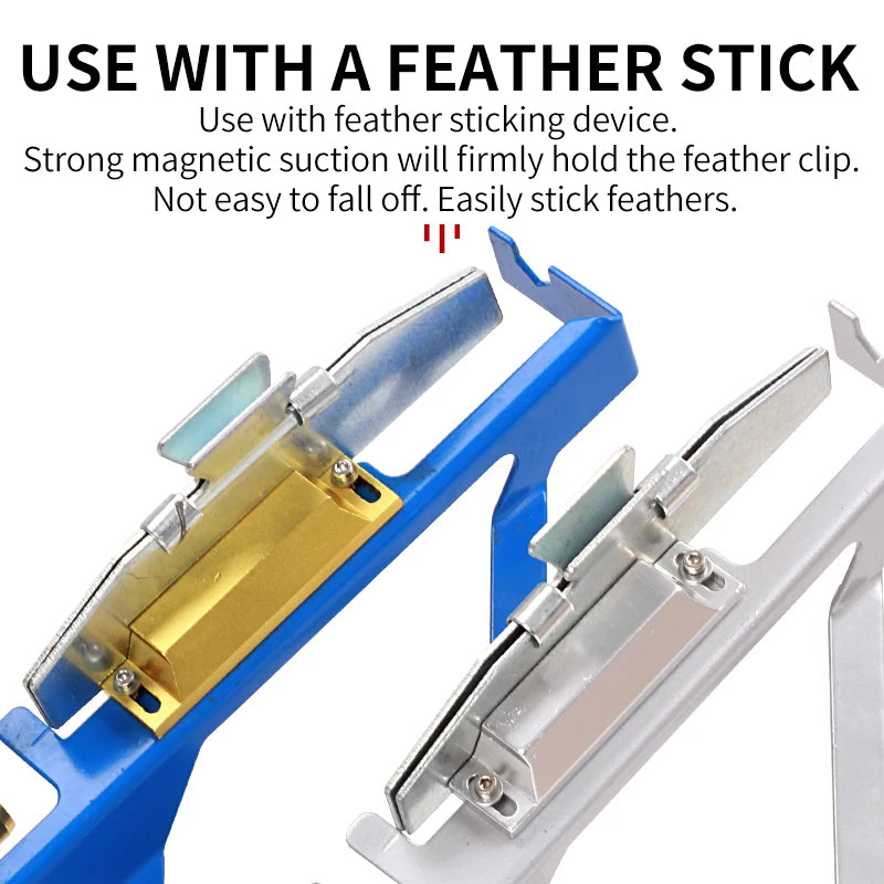 Gray SPG Metal Fletching Jig Clamp — Straight, Magnetic &amp; Adjustable SPG