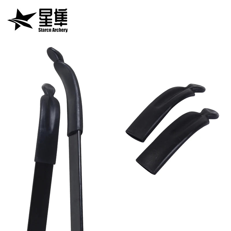 SPG Recurve Bow Limb Tip Protector – Durable ABS Reverse String Ear Caps for Longbow &amp; Recurve Bows