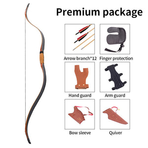 White Smoke SPG Traditional Recurve Bow Archery Set – Luxury Package SPG