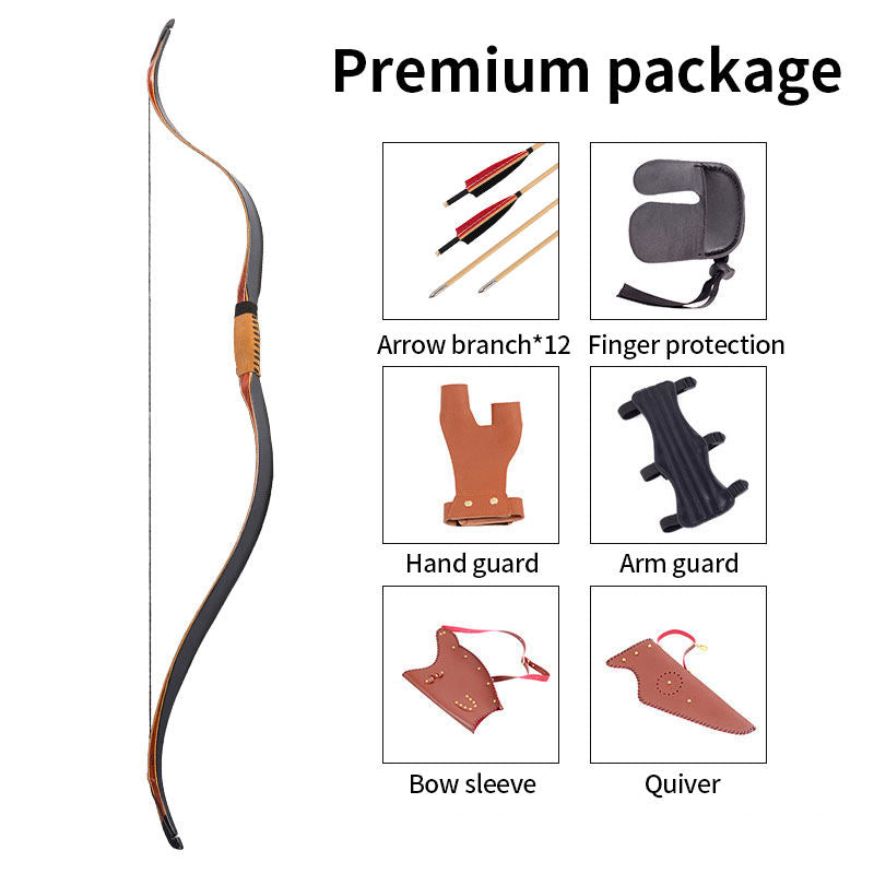 White Smoke SPG Traditional Recurve Bow Archery Set – Luxury Package SPG