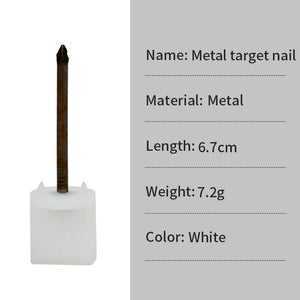 Gray SPG Archery Target Pins – Steel/ABS EVA Foam Face Pin Holders for Archery Targets (Black/White, Lightweight &amp; Durable) SPG