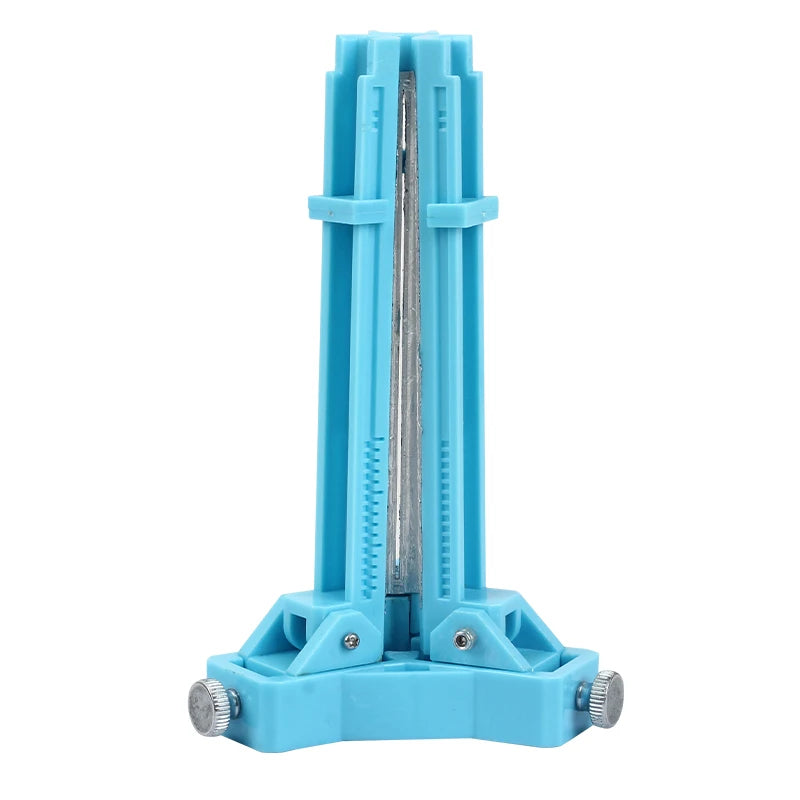 Sky Blue SPG Feather Sticker Fletching Jig – Quick Stick-On Vane Tool (Fits 4.2–10 mm Arrow Shafts) SPG