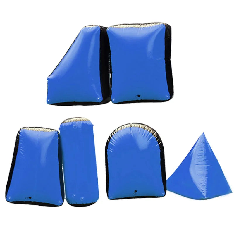 Royal Blue SPG Inflatable Bunkers – PVC Barriers for Archery Tag, Paintball &amp; Outdoor Combat Games (Multiple Shapes) SPG