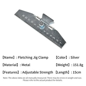 Dim Gray SPG Metal Fletching Jig Clamp — Straight, Magnetic &amp; Adjustable SPG