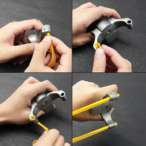 Dark Slate Gray STRIKER X Aluminum Alloy Slingshot MARKSMAN