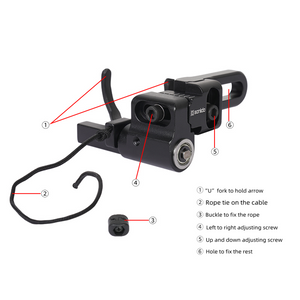 White Smoke Sanlida® X8 Drop Away Arrow Rest SANLIDA