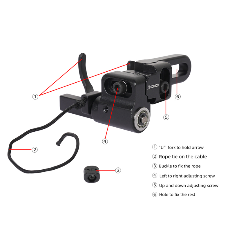 White Smoke Sanlida® X8 Drop Away Arrow Rest SANLIDA