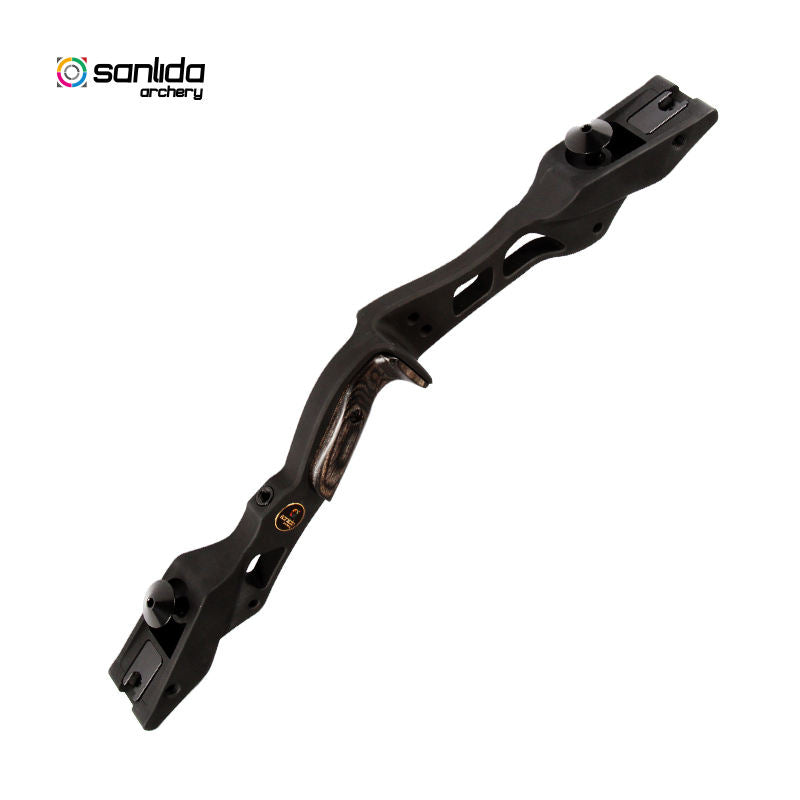 White Smoke Sanlida® Hermit 10 ILF CNC Aluminum Recurve Bow Riser – 19 Inch RH SANLIDA