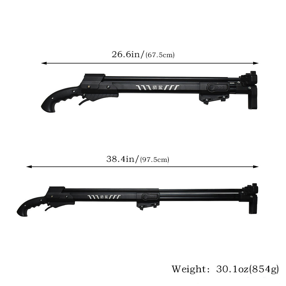 White Smoke ShoreMaster Long-Range Fishing Slingshot Rifle with Reel Kit & Laser Guidance INDIAN SLINGSHOT