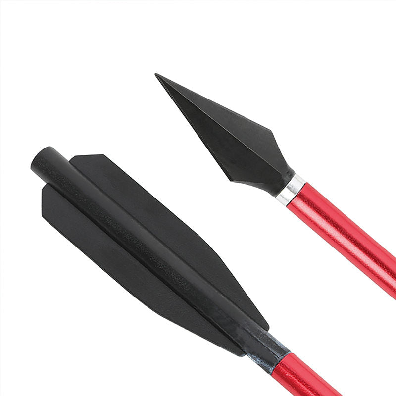 White Smoke Short Aluminum Arrows – Archery Practice Set (6 Pieces) INDIAN SLINGSHOT