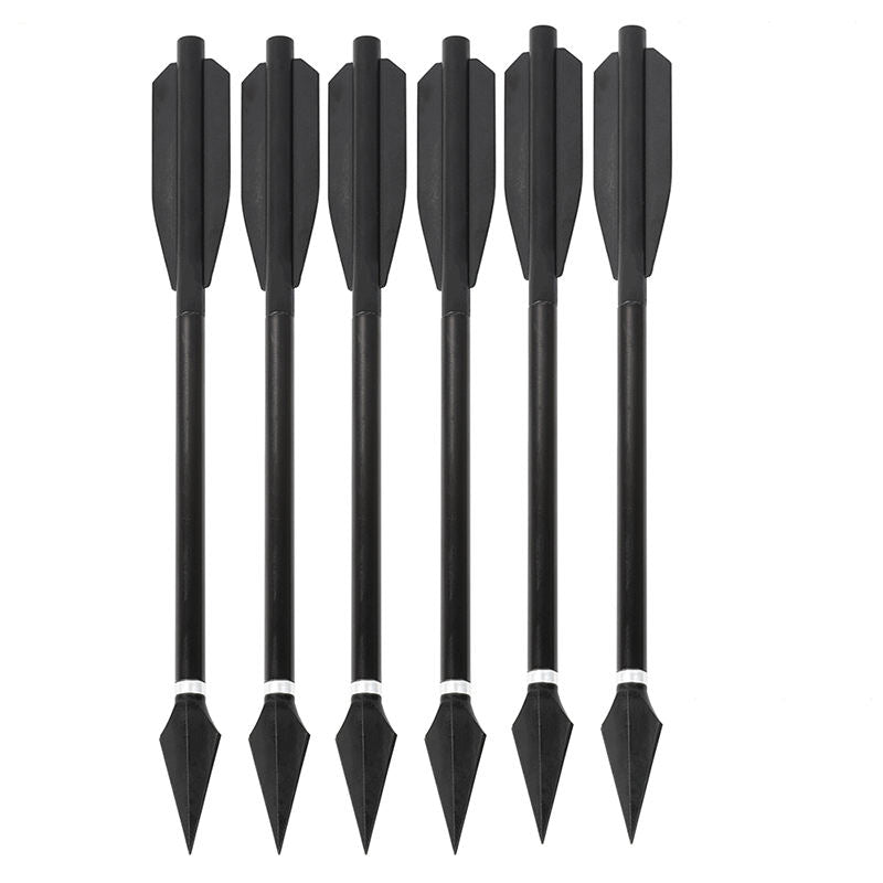 White Smoke Short Aluminum Arrows – Archery Practice Set (6 Pieces) INDIAN SLINGSHOT