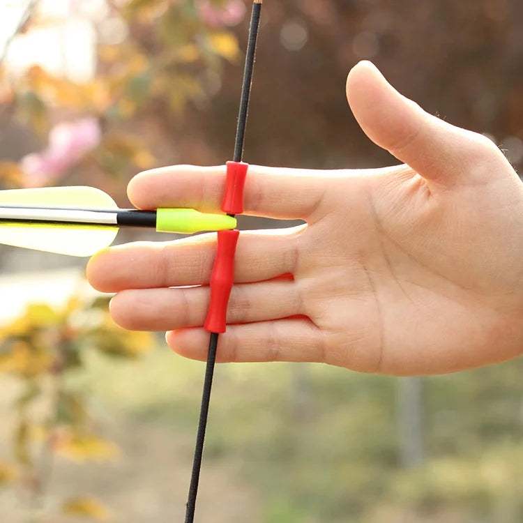 Rosy Brown SPG Silicone Finger Protector – Soft Archery Finger Guard SPG