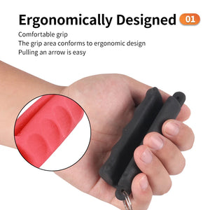 Rosy Brown SPG Silicone Rubber Arrow Puller – Non-Slip Archery Remover SPG