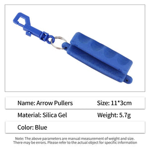 Steel Blue SPG Silicone Rubber Arrow Puller – Non-Slip Archery Remover SPG
