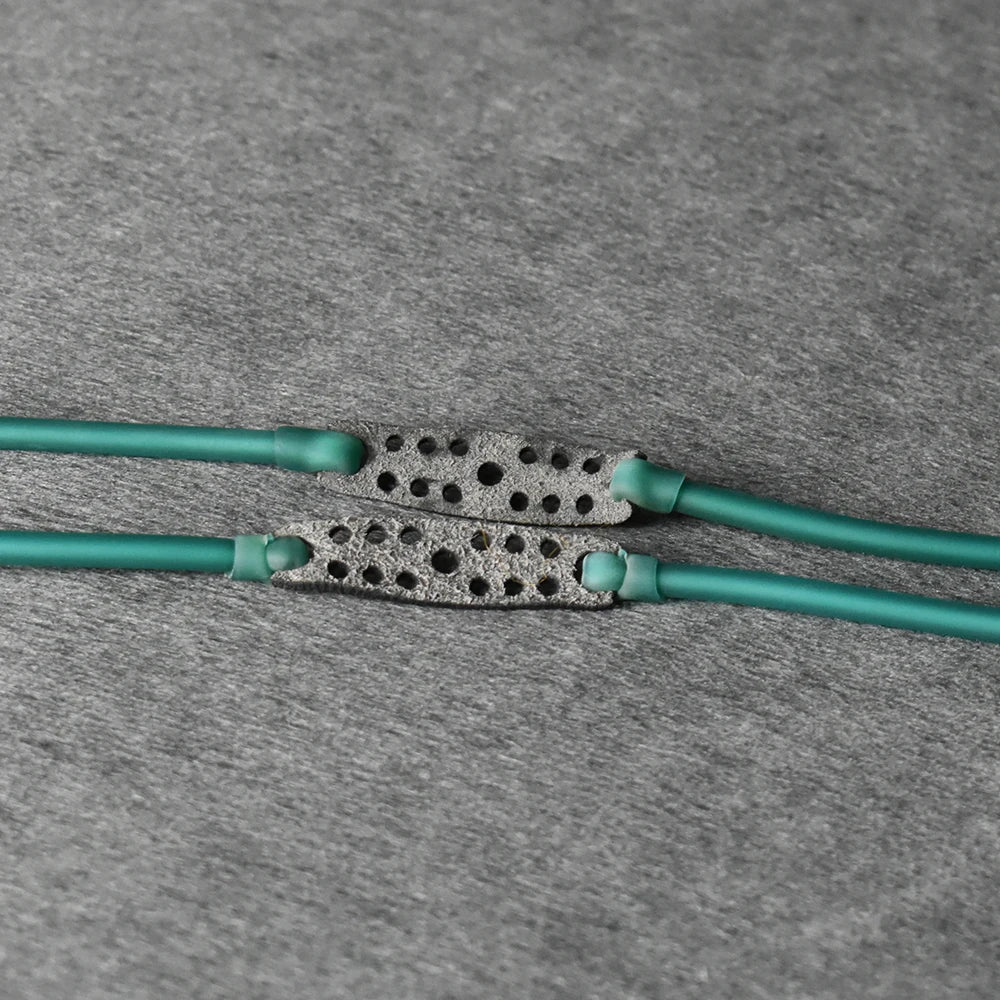 Dim Gray 2050 Ice Green Latex Tube Rubber Bands – Single Strand, 4-Strand & 6-Strand Variants MARKSMAN