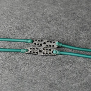 Dim Gray 2050 Ice Green Latex Tube Rubber Bands – Single Strand, 4-Strand & 6-Strand Variants MARKSMAN