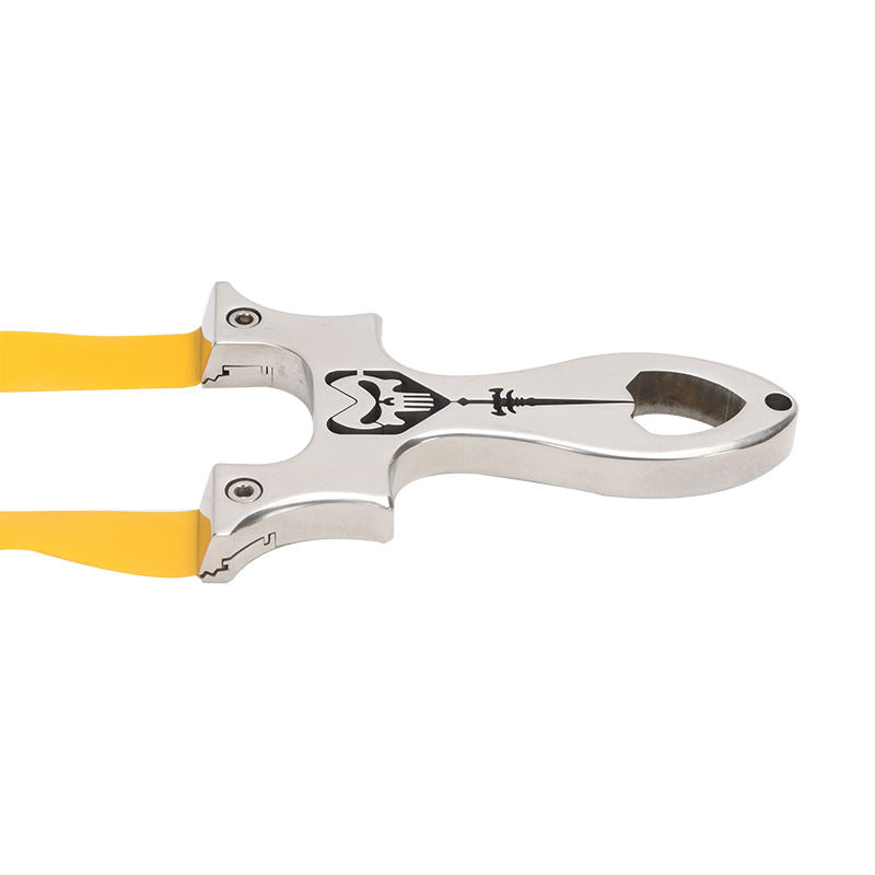 Light Gray Skull Sword Stainless Steel Slingshot MARKSMAN