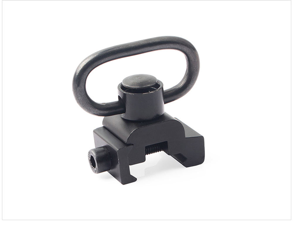 White Smoke Heavy Duty Metal QD Sling Mount Quick Detach Push Button Loop – Rail Attachment Adapter INDIAN SLINGSHOT