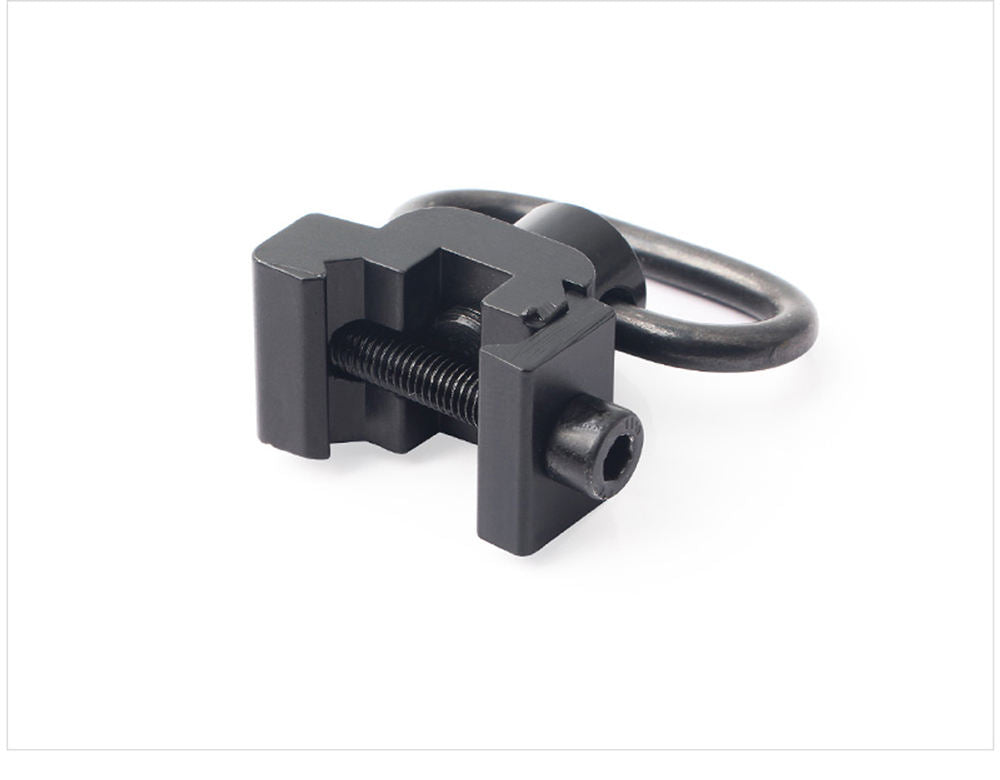 White Smoke Heavy Duty Metal QD Sling Mount Quick Detach Push Button Loop – Rail Attachment Adapter INDIAN SLINGSHOT