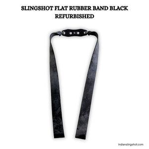 White Smoke Slingshot Flat Rubber Band Refurbished (Black)  – 5 & 10 Pcs Pack MARKSMAN