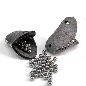 White Smoke Lightweight Mini PU Leather Slingshot Steel Ball Storage Pouch Portable Pocket Organizer INDIAN SLINGSHOT