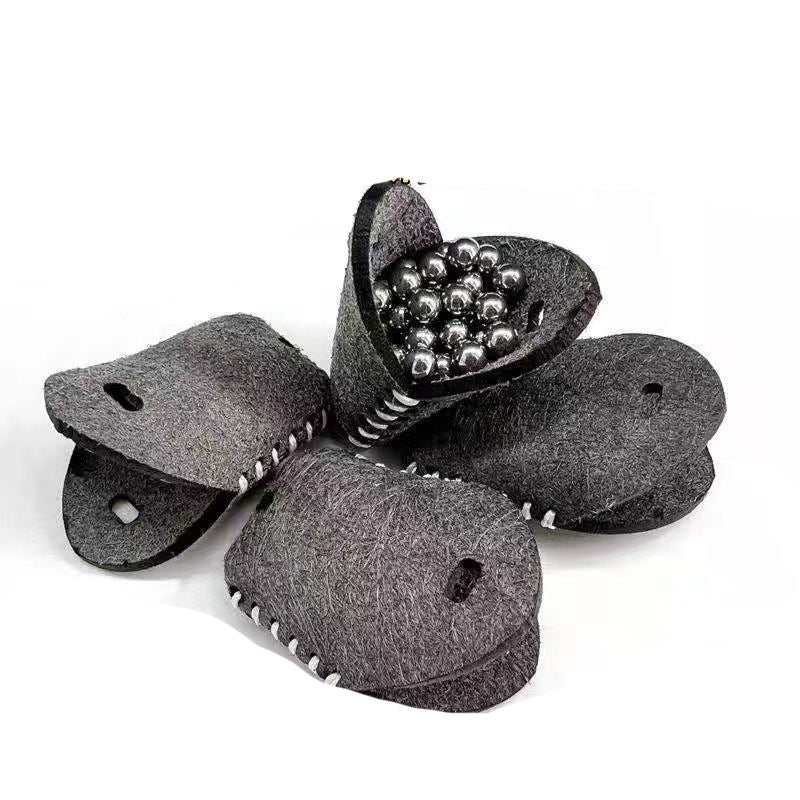 White Smoke Lightweight Mini PU Leather Slingshot Steel Ball Storage Pouch Portable Pocket Organizer INDIAN SLINGSHOT