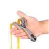 Tan Stainless Steel Shooting Slingshot Straight Plate with Rubber Band Outdoor Shooting Catapult INDIAN SLINGSHOT