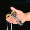 Tan Stainless Steel Shooting Slingshot Straight Plate with Rubber Band Outdoor Shooting Catapult INDIAN SLINGSHOT