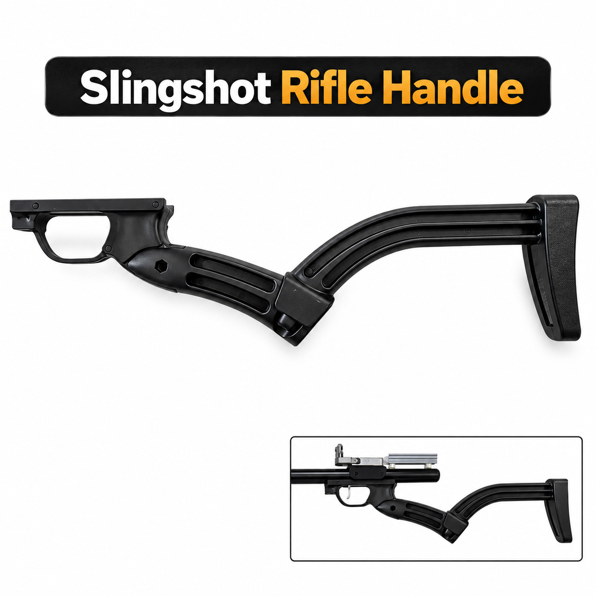 White Smoke Slingshot Rifle Handle INDIAN SLINGSHOT