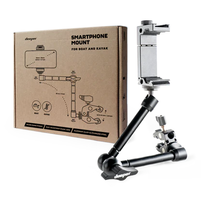 Smartphone Mount for Boat & Kayak | Adjustable Fishing Phone Holder