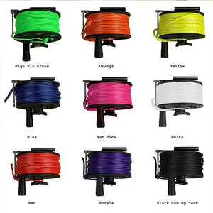 White Smoke 2.0mm Polyurethane Coated UHMWPE Braided Speargun Reel Line – High Strength Heat Treated Spearfishing Rope INDIAN SLINGSHOT