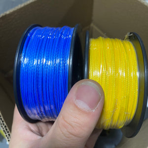 Dark Slate Gray 2.0mm Polyurethane Coated UHMWPE Braided Speargun Reel Line – High Strength Heat Treated Spearfishing Rope INDIAN SLINGSHOT