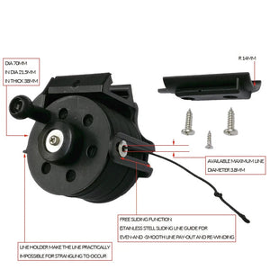 White Smoke Speargun Reel with Nylon Fiber Line – Durable Spearfishing Reel System INDIAN SLINGSHOT