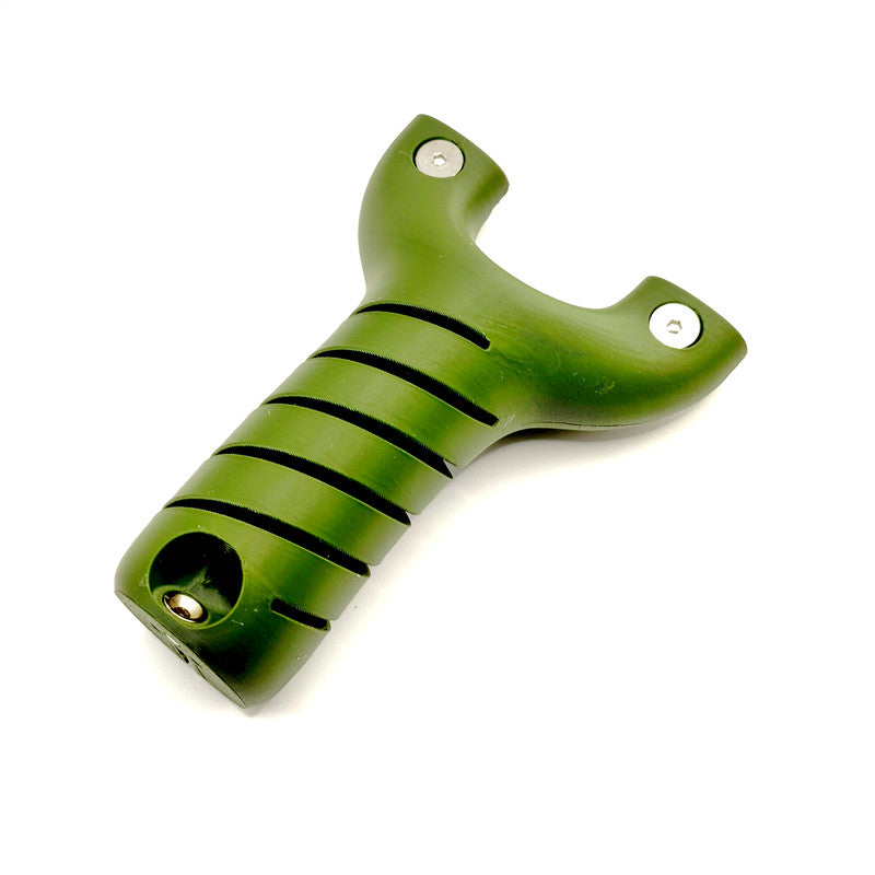 White Smoke Spiral-Fork PETG Slingshot with Storage Handle & Easy Band Installation GZK