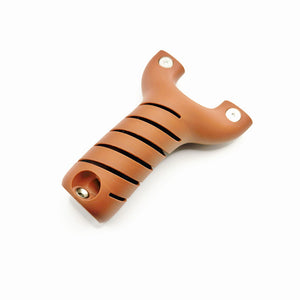 White Smoke Spiral-Fork PETG Slingshot with Storage Handle & Easy Band Installation GZK