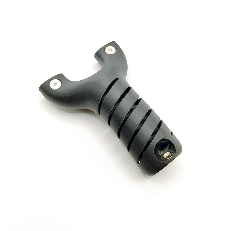 White Smoke Spiral-Fork PETG Slingshot with Storage Handle & Easy Band Installation GZK