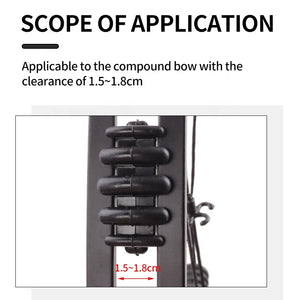 Dark Slate Gray SPG Split Limb Bow Stabilizer | Rubber Vibration Dampener (2pcs) SPG