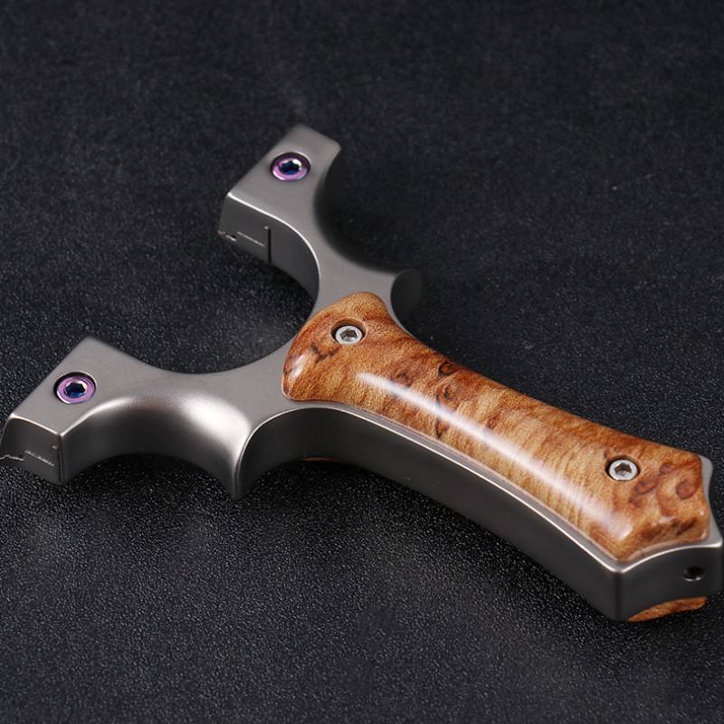 Dark Slate Gray 304 Marble Patch Stainless Steel High Quality Slingshot MARKSMAN
