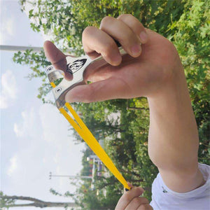 Dim Gray High Quality Roaring Lion Stainless Steel Slingshot MARKSMAN