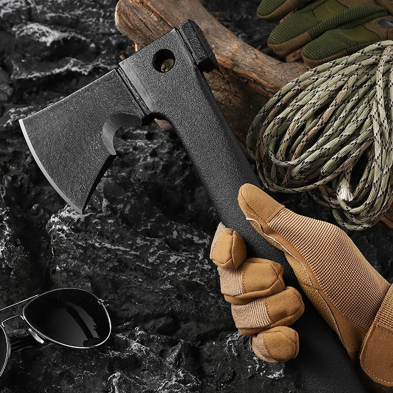 Dark Slate Gray Stainless Steel Outdoor Camping Multi-Purpose Axe MARKSMAN