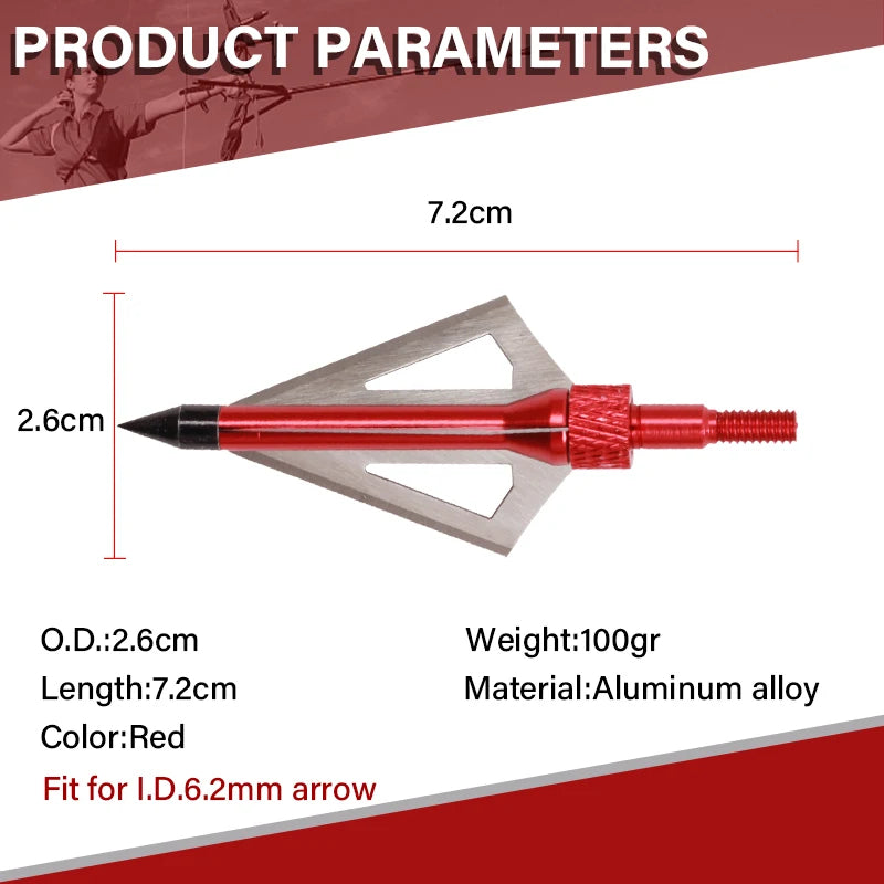 Brown SPG Stainless Steel Broadhead 100/120/150 Grain Arrow Tip SPG