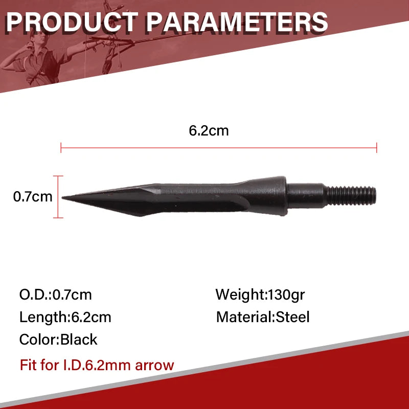 Brown SPG Stainless Steel Broadhead 100/120/150 Grain Arrow Tip SPG