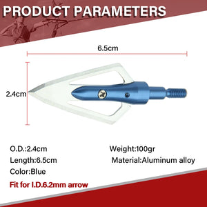 Brown SPG Stainless Steel Broadhead 100/120/150 Grain Arrow Tip SPG